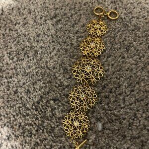 Dillards Bracelet and Silver and Gold Long Necklace